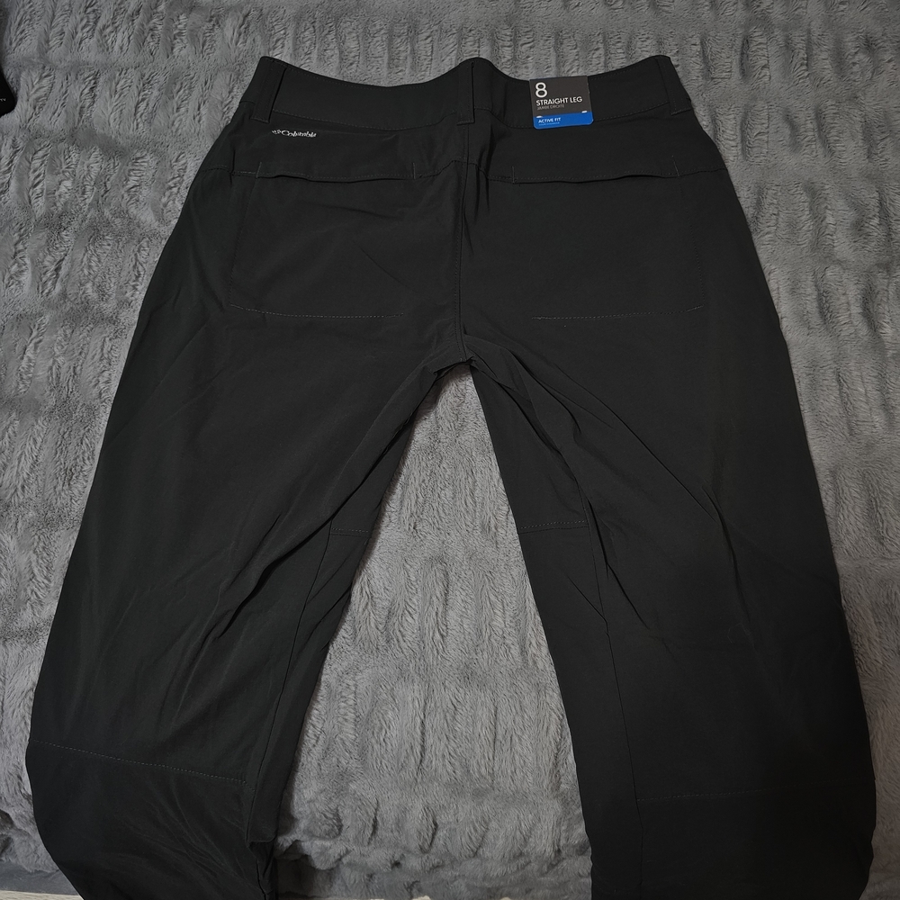 Women's Gray Columbia Straight Leg Pants - Picture 2 of 7